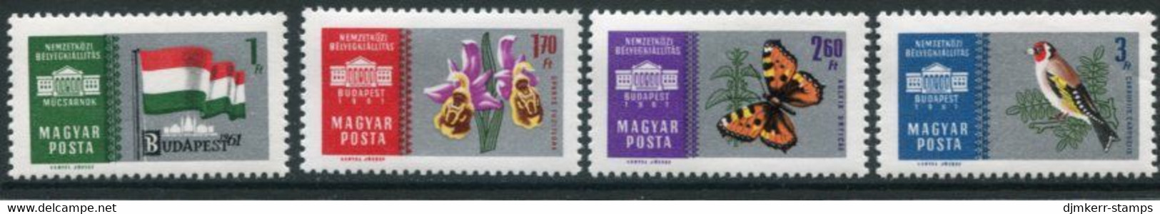 HUNGARY 1961 BUDAPEST '61 Exhibition  I  MNH / **.  Michel 1765-68A - Unused Stamps