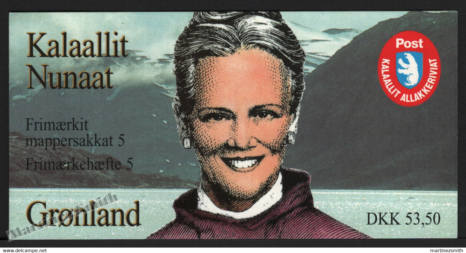Groenland - Greenland 1997 Yvert C282, Queen Margrethe II, Fauna, Butterflies - Booklet - MNH - Markenheftchen