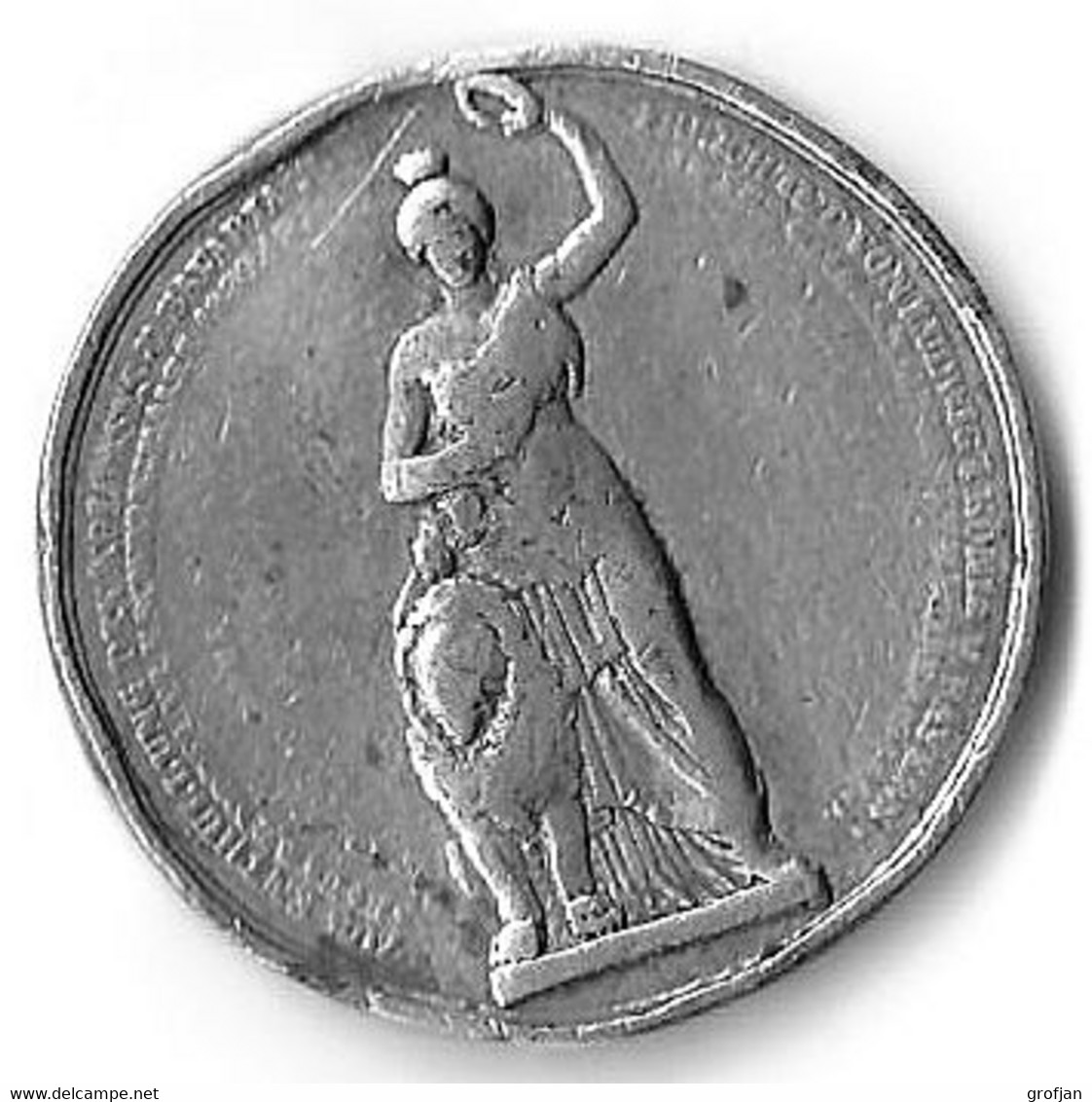 Bavière - Bayern - Medaille 1844 - Enthüllung Der Bavaria - Pièces écrasées (Elongated Coins)