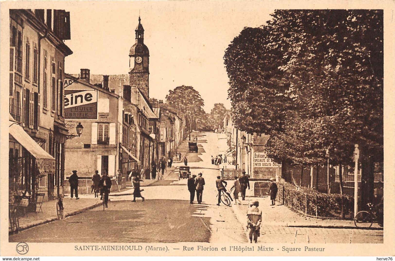 SAINTE MENEHOULD - Rue Florion Et L'Hôpital Mixte - Square Pasteur - Sainte-Menehould