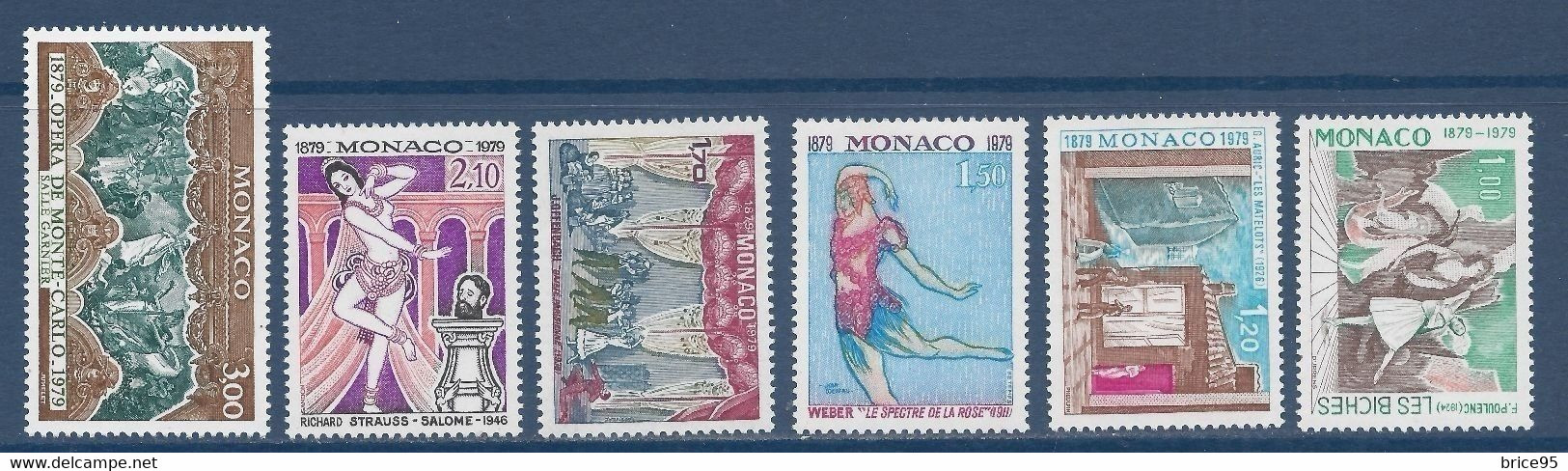 ⭐ Monaco - YT N° 1190 à 1195 - Neuf Sans Charnière - 1979 ⭐ - Unused Stamps