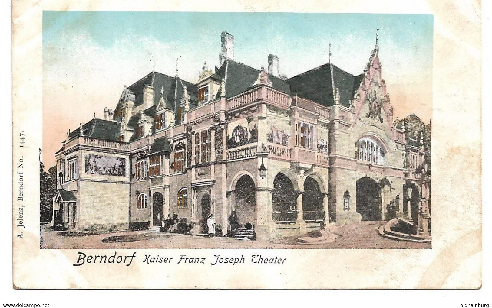 1855y: AK Stadttheater Berndorf, Ungelaufen, Um 1905 - Berndorf