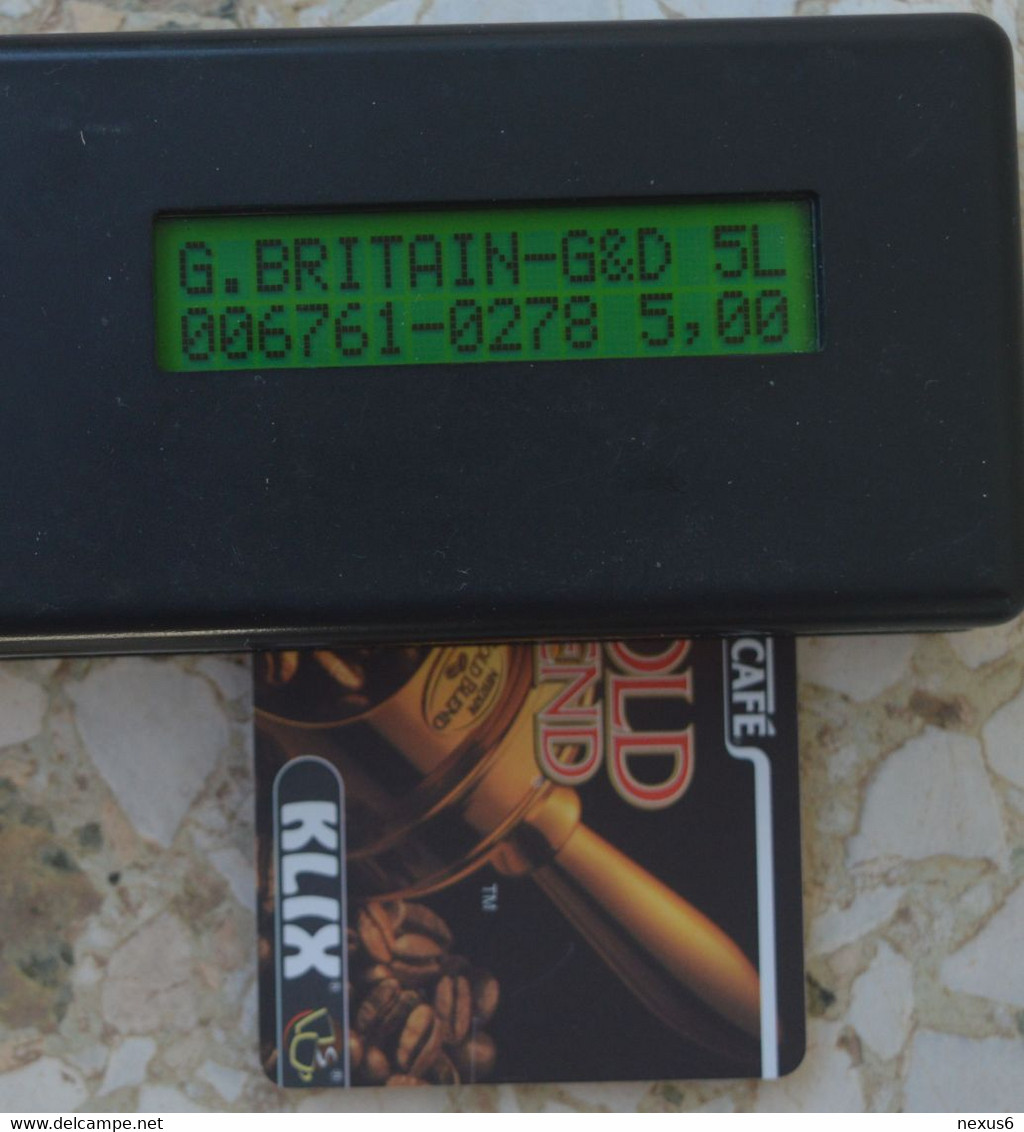 UK - BT (Chip) - PRO337 - BCP-085 - Klix, Nescafé Gold Blend, 5£, 2.800ex, Mint - BT Promozionali