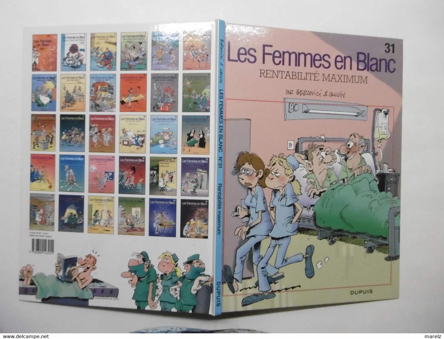 Livre BD Série LES FEMMES EN BLANC N° 31 : RENTABILITE MAXIMUM Par BERCOVICI & CAUVIN Aux éditions DUPUIS - Femmes En Blanc, Les