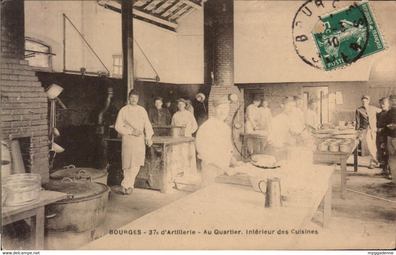 18 Bourges - 87ème D'artillerie Au Quartier Intérieur Des Cuisines - Otros & Sin Clasificación