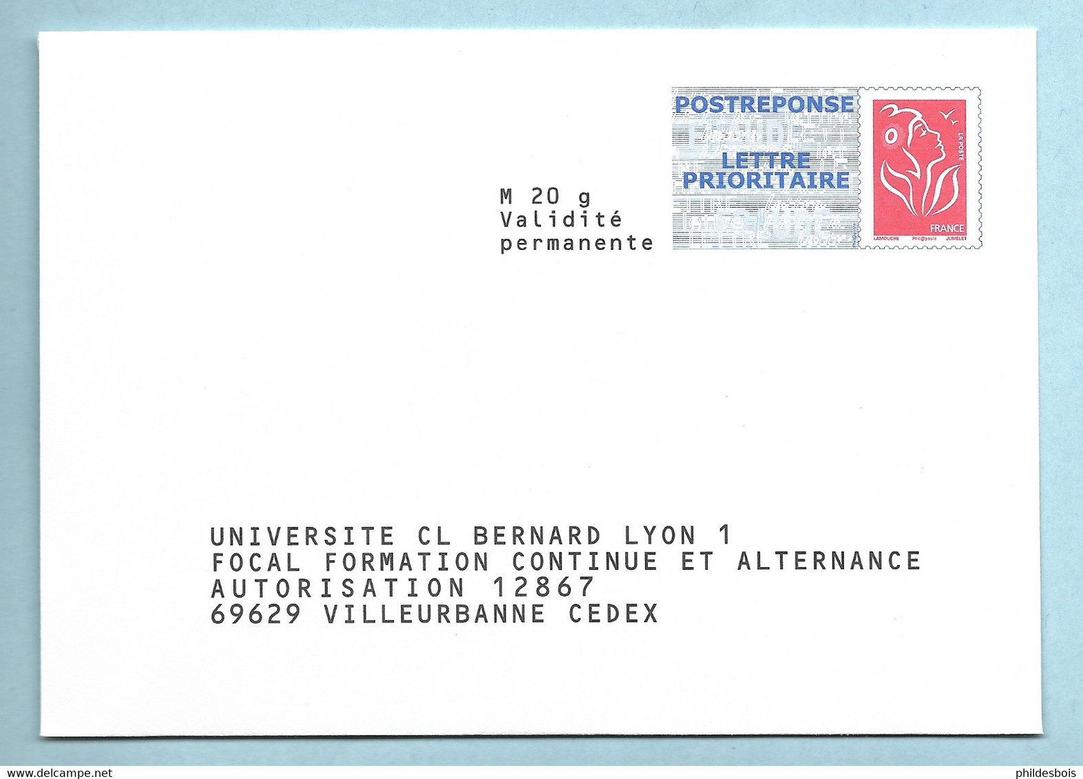 PAP  UNIVERSITE CL Bernard Lyon 1 - PAP: Antwort