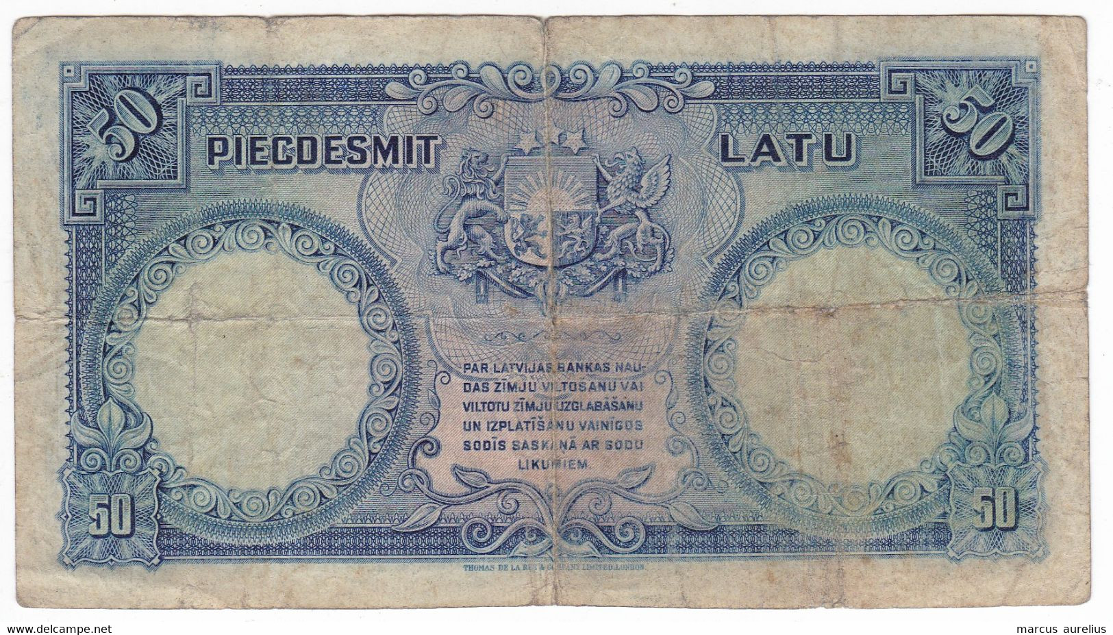 Latvia 50 Latu 1934 - Latvia