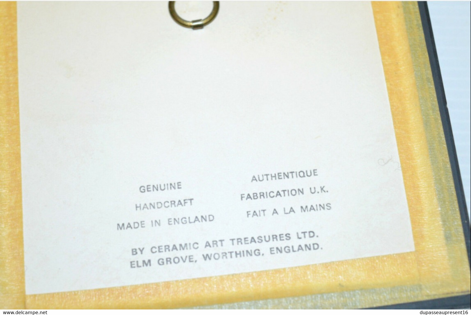 CADRE CARREAU CERAMIQUE Encadré Made In England 1 Peintre Début XXe Collection  Céramic Art Treasures  ELM GROVE Déco - Non Classés