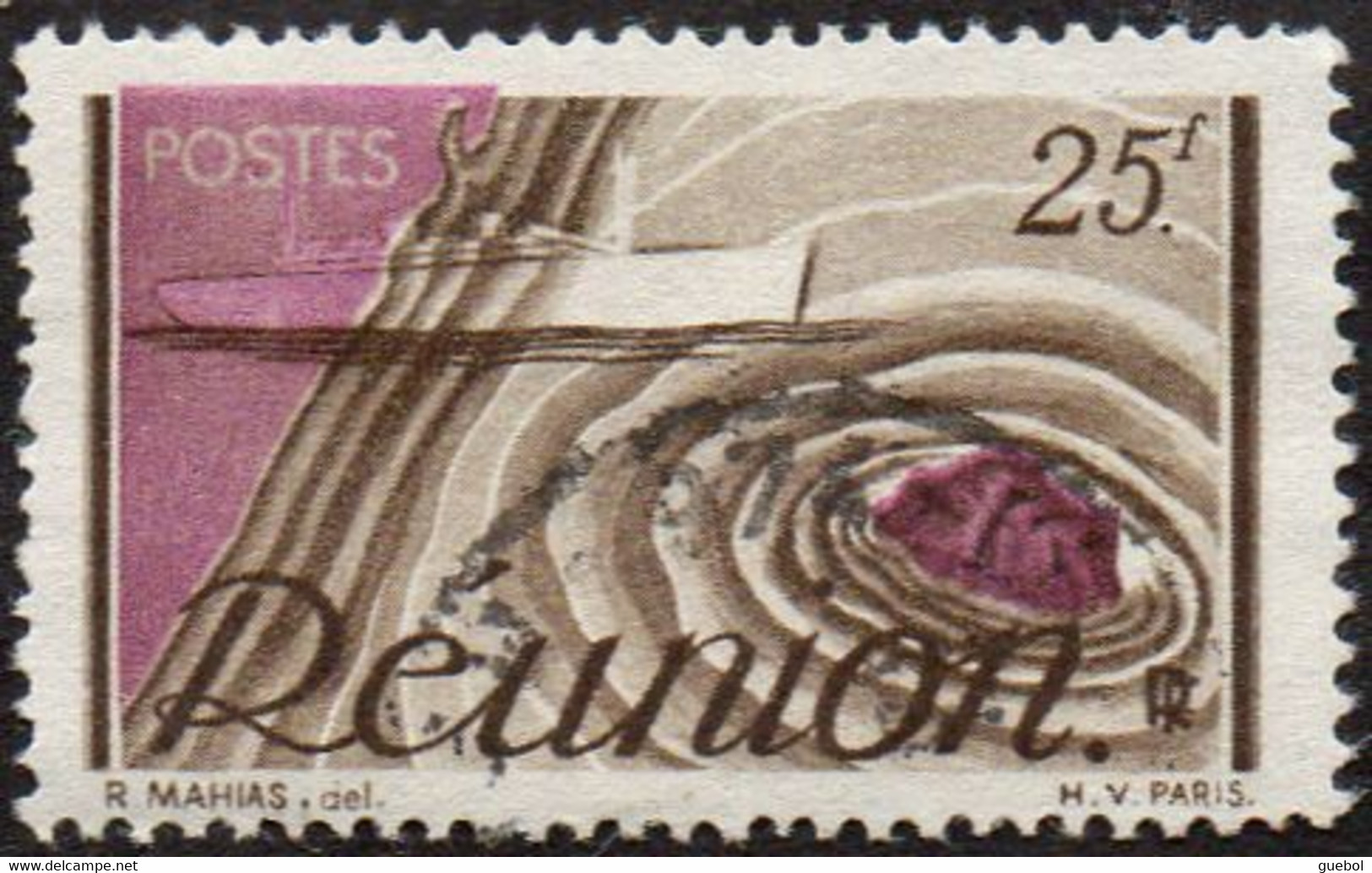 Réunion Obl. N° 280 - Détail De La Série émise En 1947 - Usados
