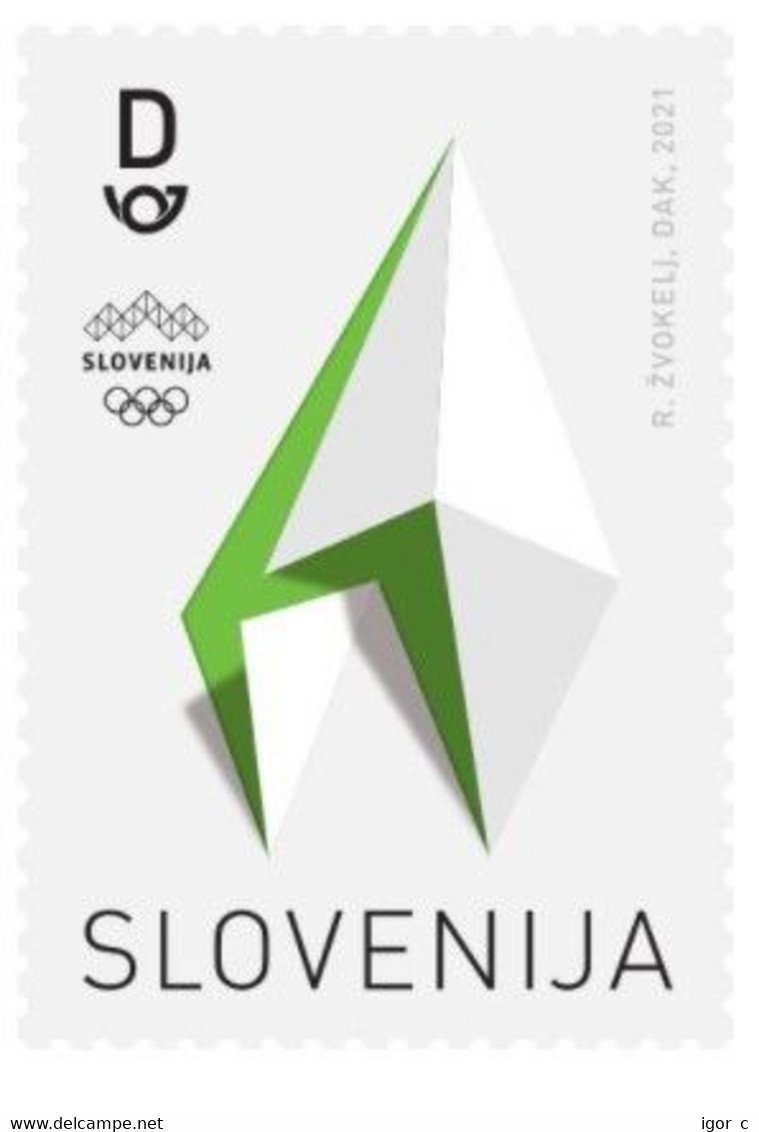 Slovenia 2021 MINT MNH Set - 2 Stamps; Olympic Games Tokyo 2020 2021; Rock Climbing; Sailing; - Eté 2020 : Tokyo