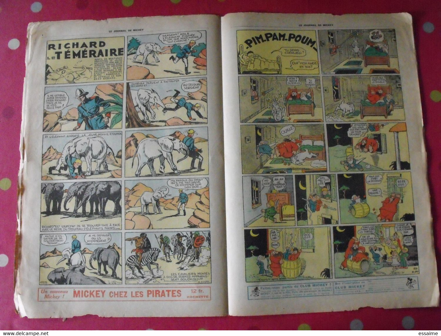 5 N° Du Journal De Mickey 1937. Jojo Richard Pim Pam Poum Jim La Jungle Malheurs D'annie Donald - Journal De Mickey