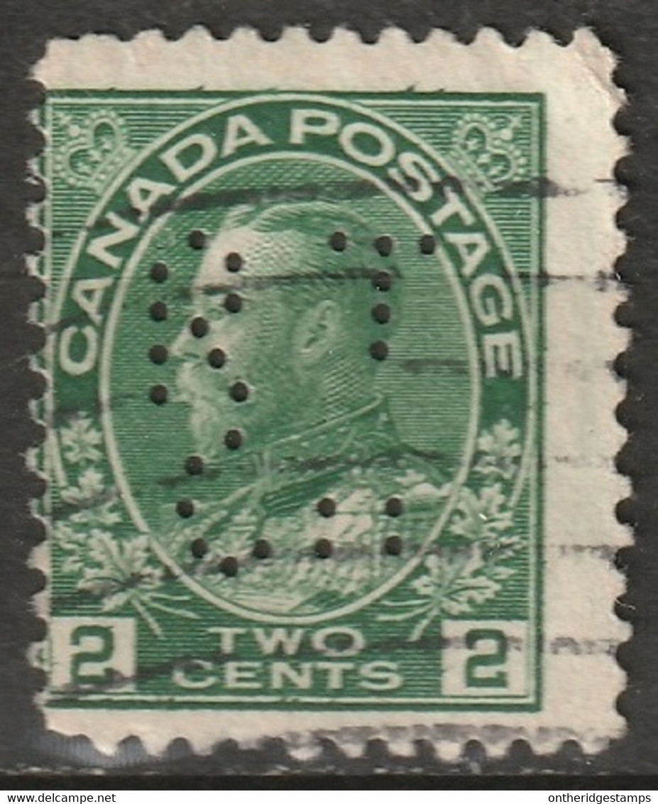 Canada 1922 Sc 109  Perfin "RT/Co" (Royal Trust) Used - Perforiert/Gezähnt
