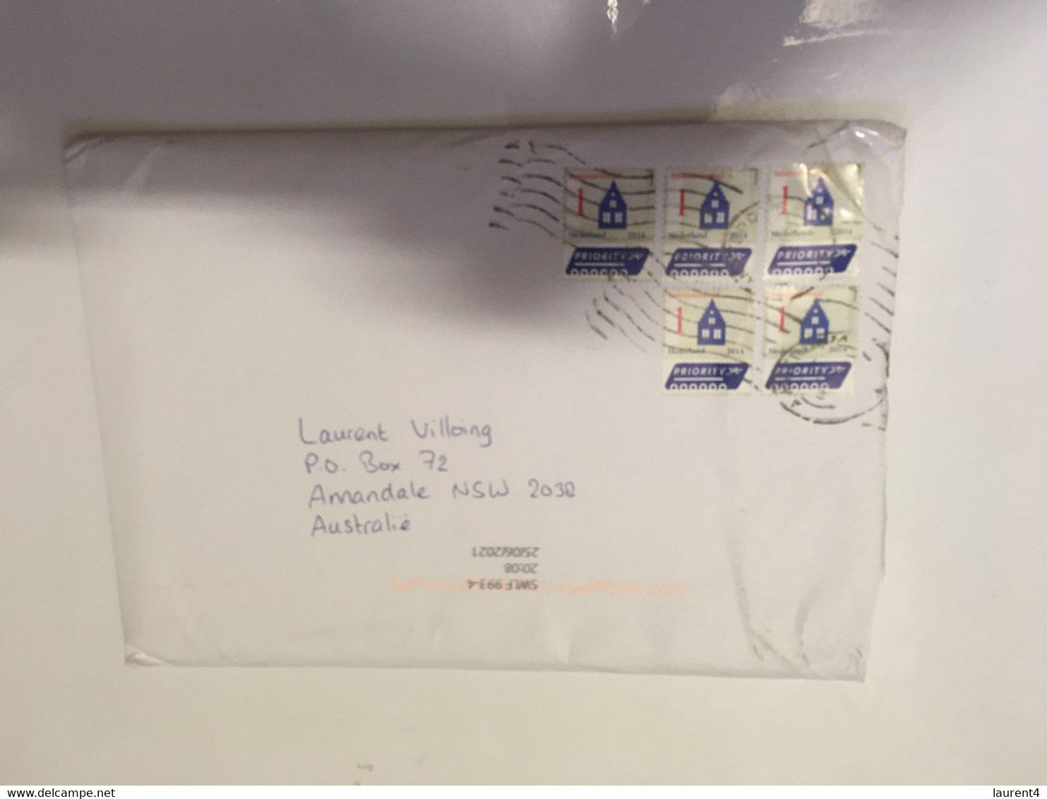 (TT 17 A) (1 Cover) Cover Posted From Netherlands To Australia (many Stamps) - Covers & Documents