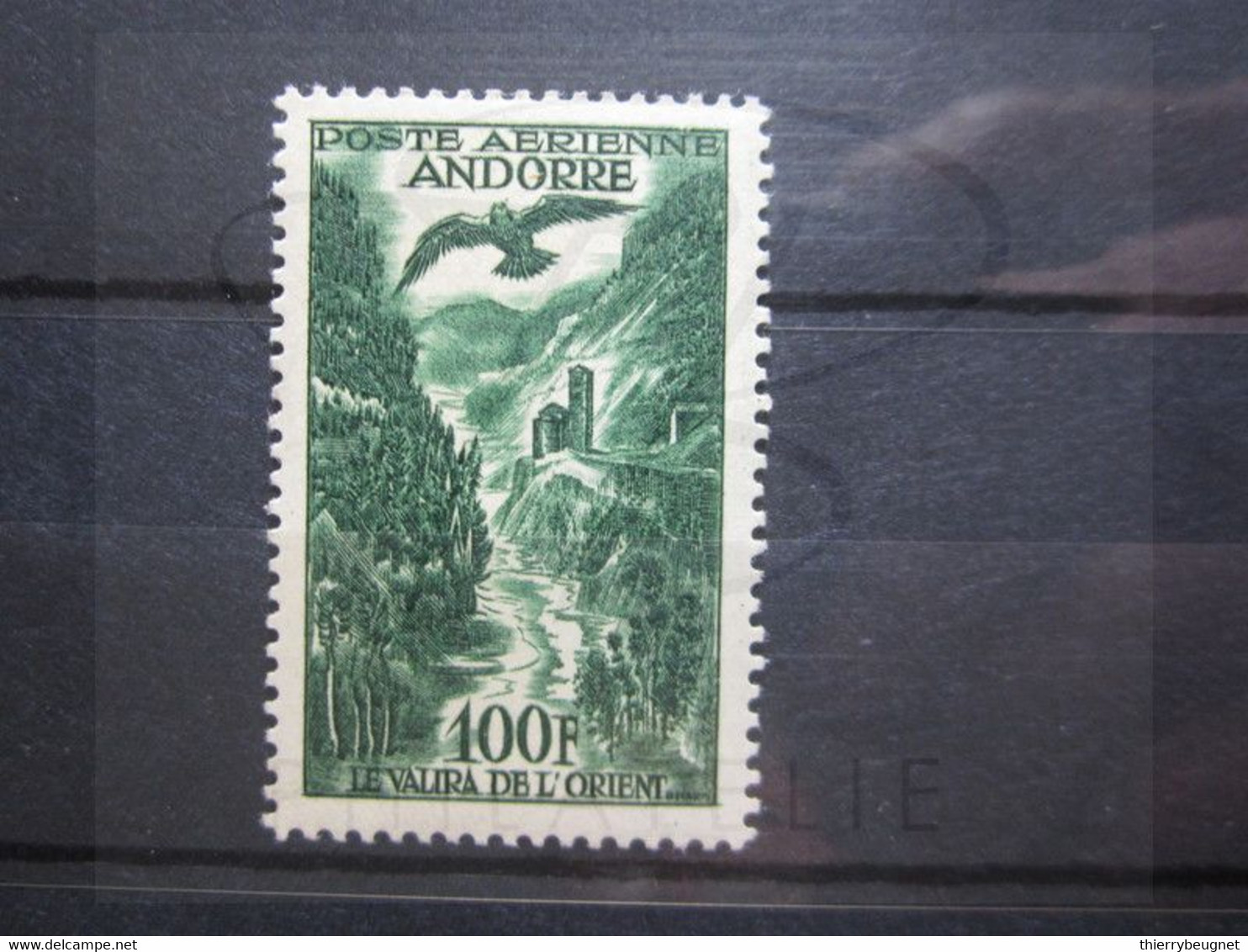 VEND BEAU TIMBRE DE POSTE AERIENNE D ' ANDORRE FRANCAIS N° 2 , X !!! - Luchtpost