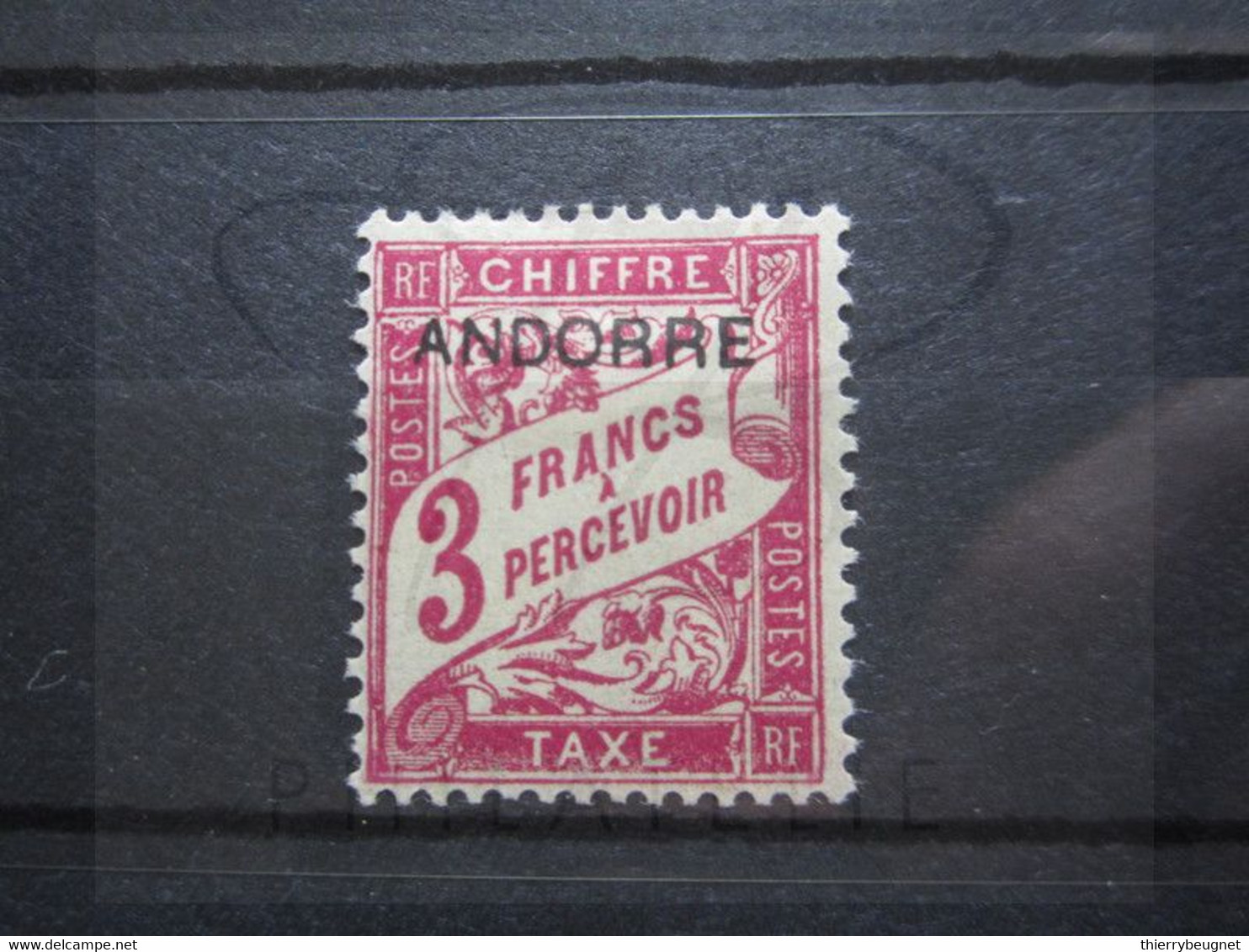 VEND BEAU TIMBRE TAXE D ' ANDORRE FRANCAIS N° 8 , X !!! - Neufs