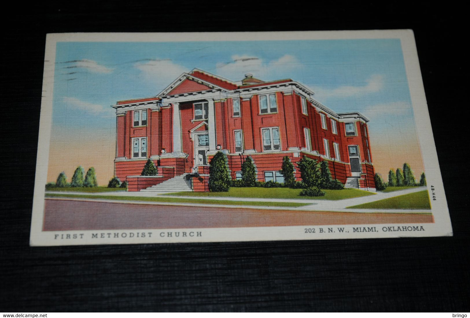 29383-                   FIRST METHODIST CHURCH, MIAMI, OKLAHOMA - 1945 - Other & Unclassified