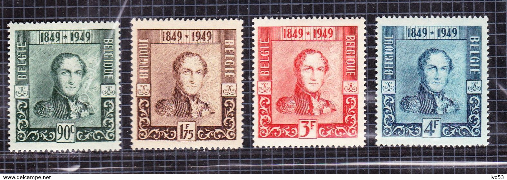 1949 Nr 807-10* Met Scharnier,uit Reeks Eeuwfeest.OBP 5 Euro. - Nuevos