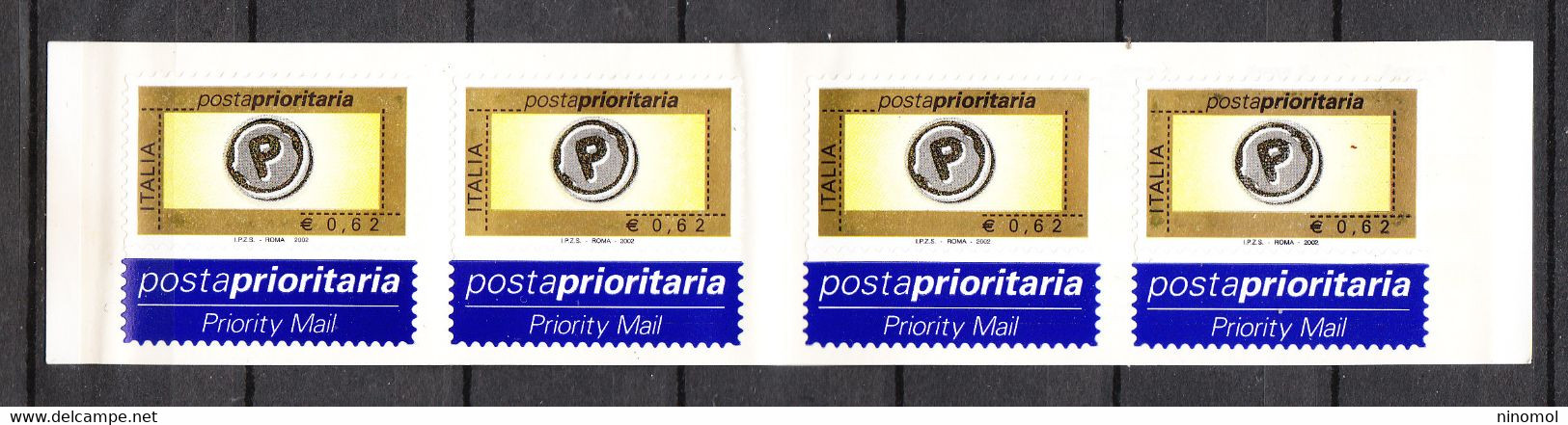 Italia   -   2002.  Carnet Prioritaria 0,62 €. Fresco, MNH - Booklets
