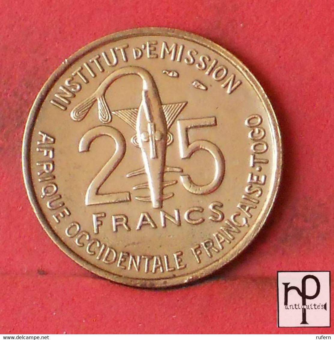 TOGO - FRENCH WEST AFRICA 25 FRANCS 1957 -    KM# 9 - (Nº43705) - Togo