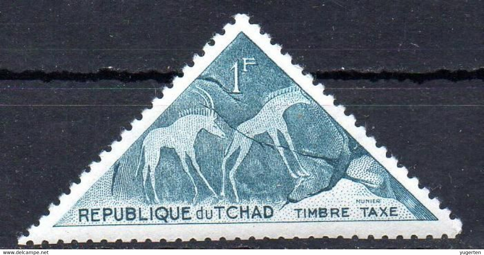 TCHAD CHAD - 1v - MNH - Tax Stamp - Giraffes Giraffe Girafes Giraffen Girafe Giraffe Jirafa Jirafas - Mammals - Animals - Giraffes