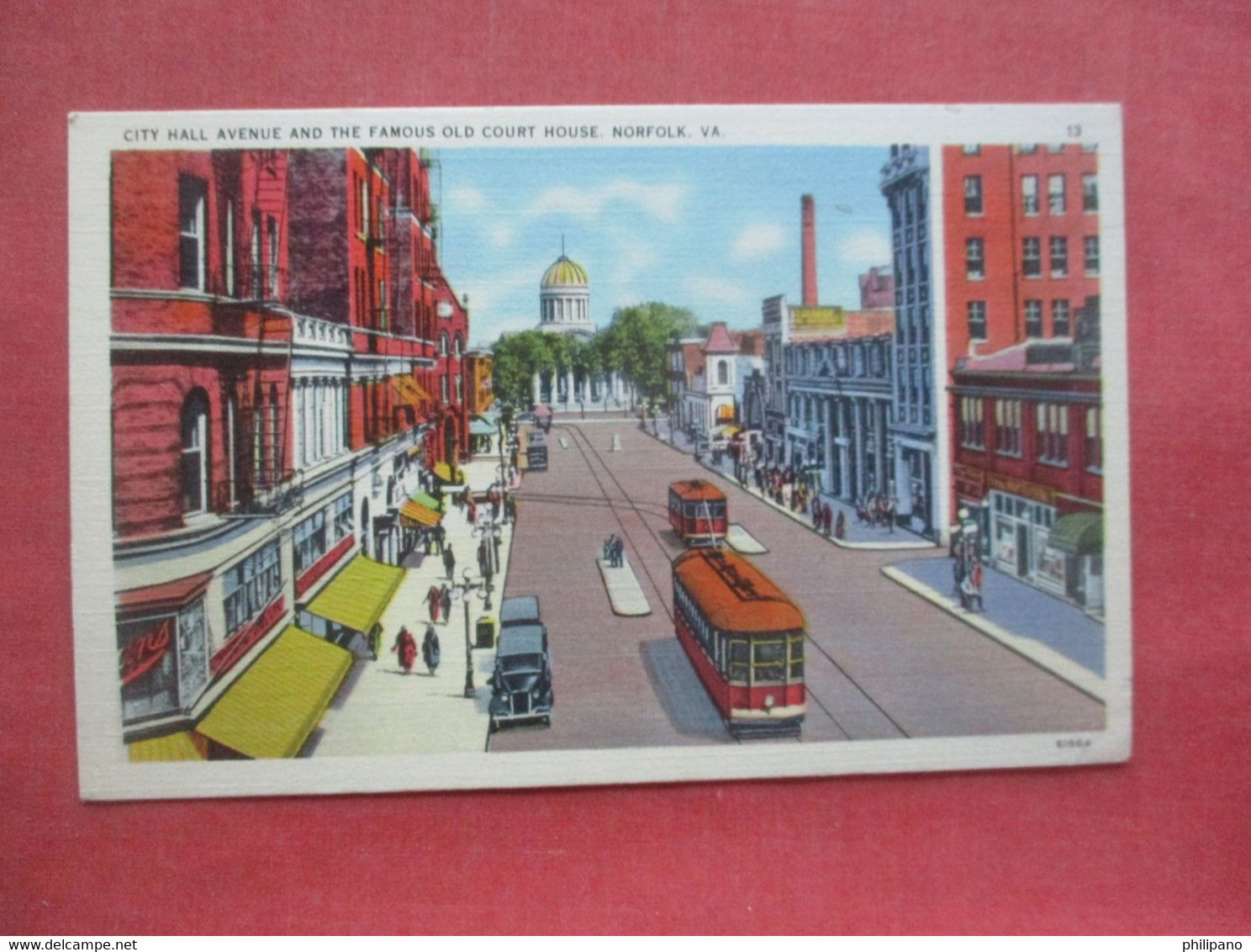 Trolley  City Hall Avenue  Virginia > Norfolk      Ref 5028 - Norfolk