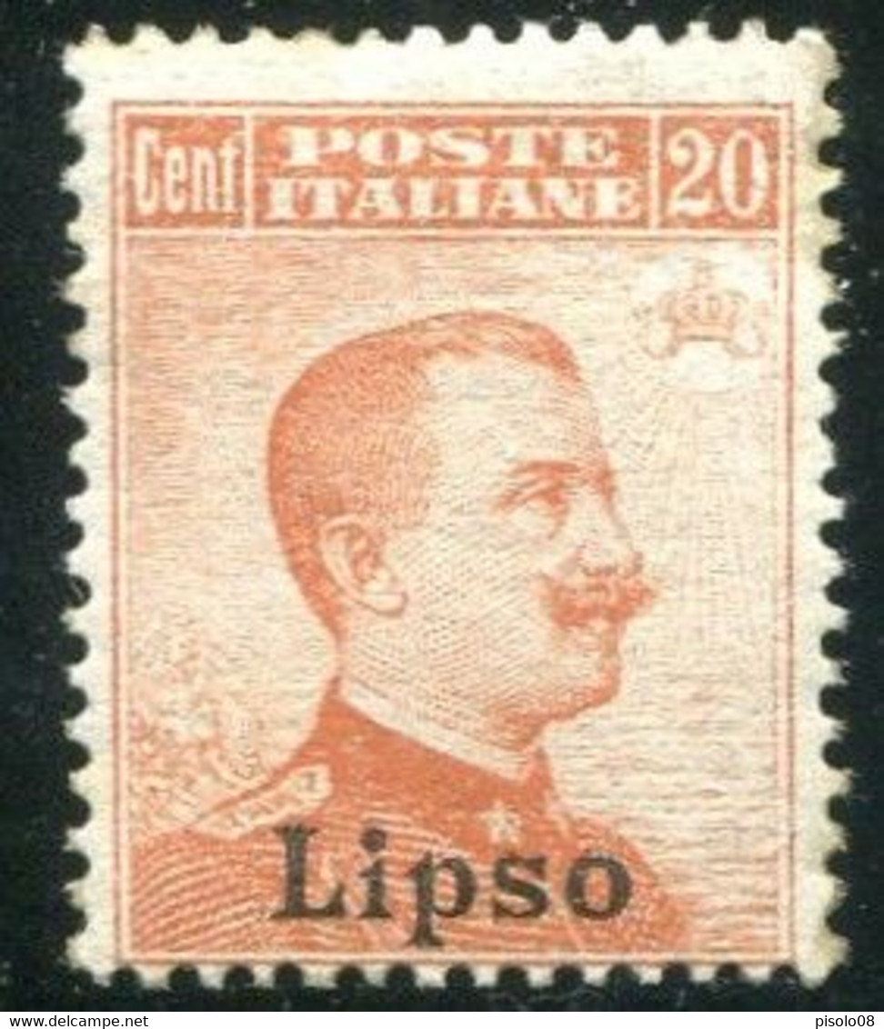 EGEO LIPSO 1921-22  20 C. SASSONE N. 9  ** MNH - Egée (Lipso)