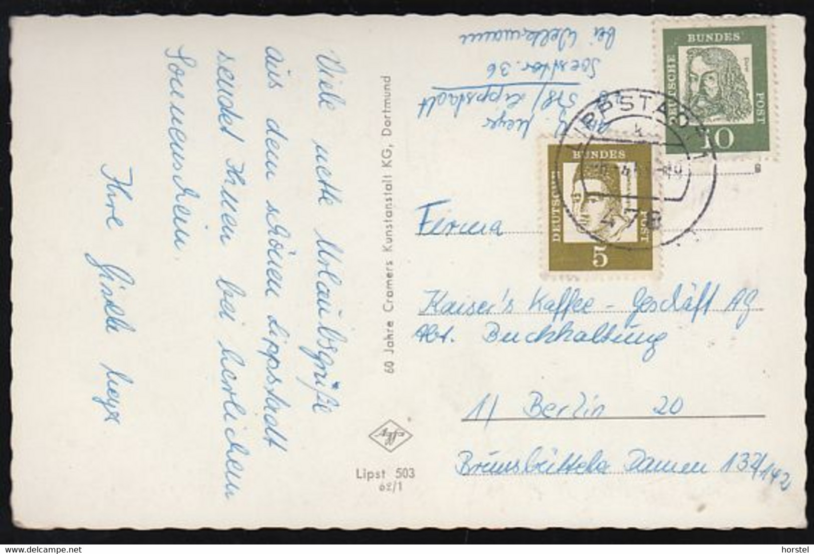 D-59556 Lippstadt - Alte  Ansichten - Marktplatz - Rathaus - Helle Halle - 2x Nice Stamps - Lippstadt