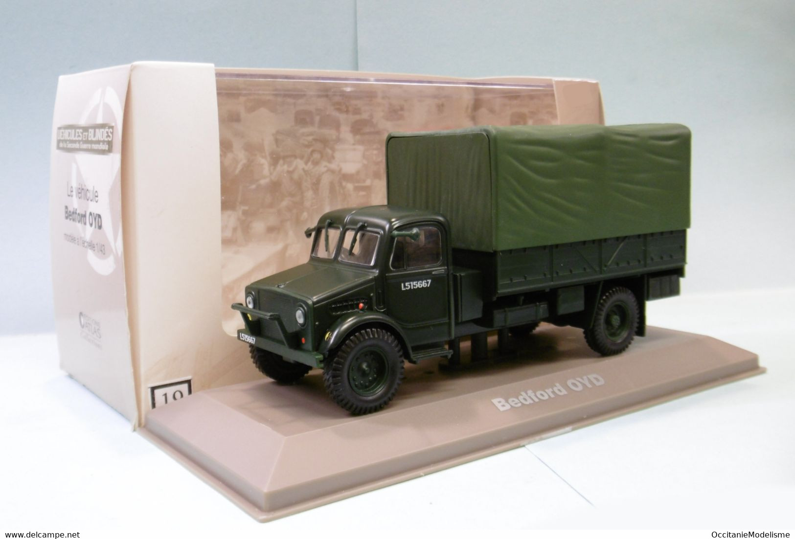 Atlas - CAMION BEDFORD OYD 3 Ton 4x2 Véhicules Et Blindés WWII Militaire BO 1/43 - Militari