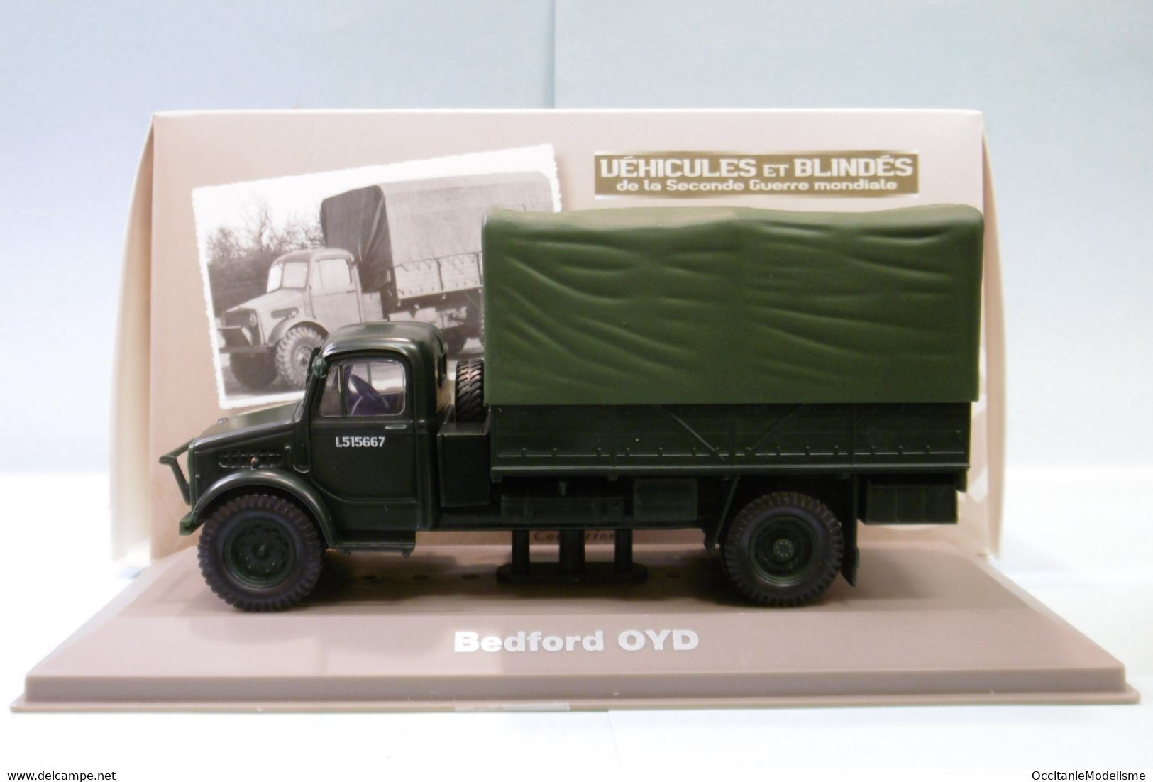 Atlas - CAMION BEDFORD OYD 3 Ton 4x2 Véhicules Et Blindés WWII Militaire BO 1/43 - Militaria