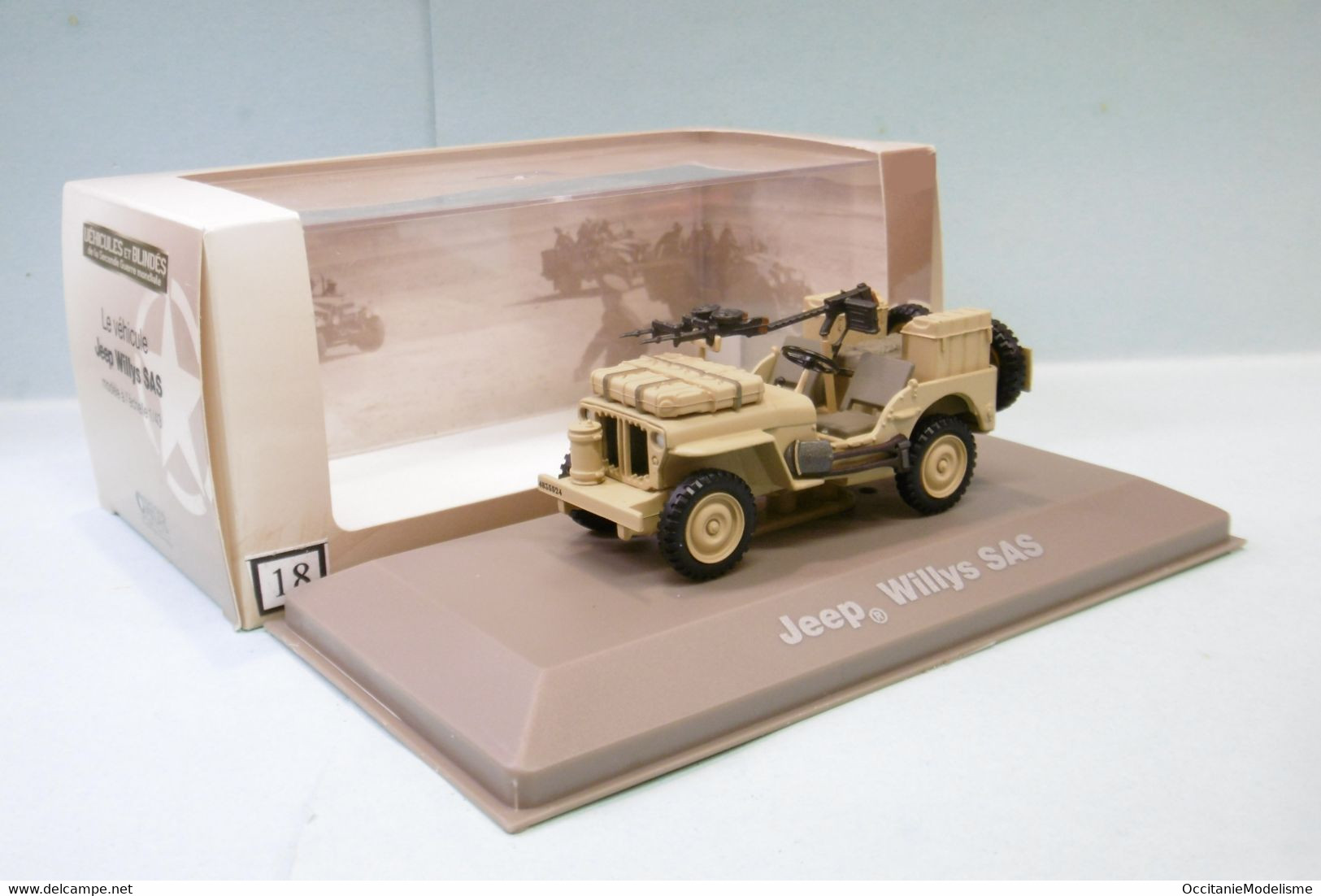 Atlas - JEEP WILLYS SAS Véhicules Et Blindés WWII Militaire BO 1/43 - Militari