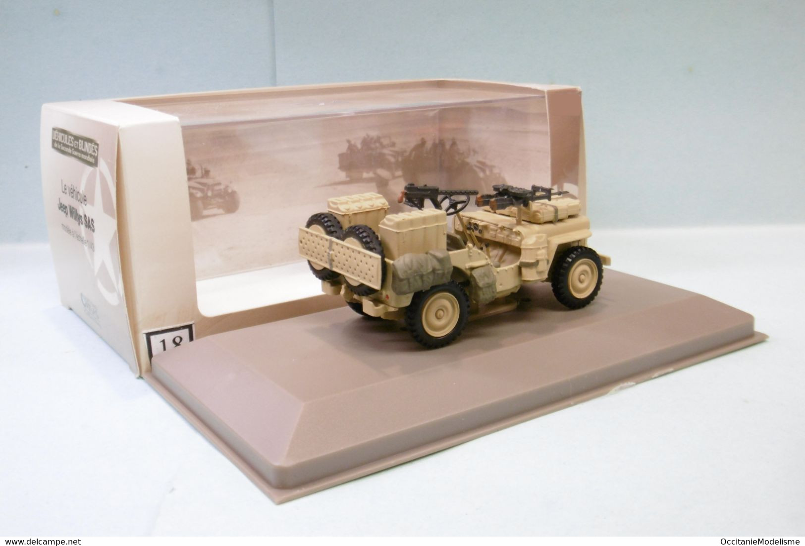 Atlas - JEEP WILLYS SAS Véhicules Et Blindés WWII Militaire BO 1/43 - Militares