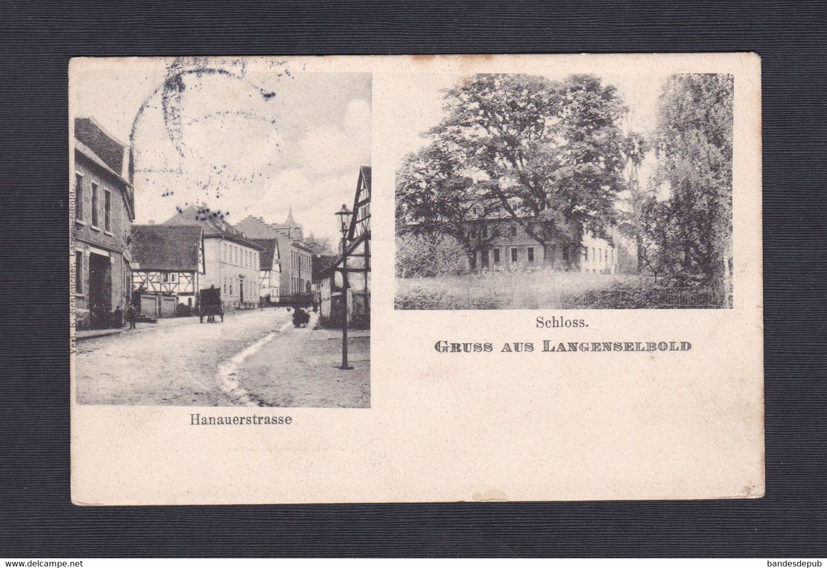 AK Gruss Aus Langenselbold Hanauerstrasse Schloss ( 47465) - Langenselbold