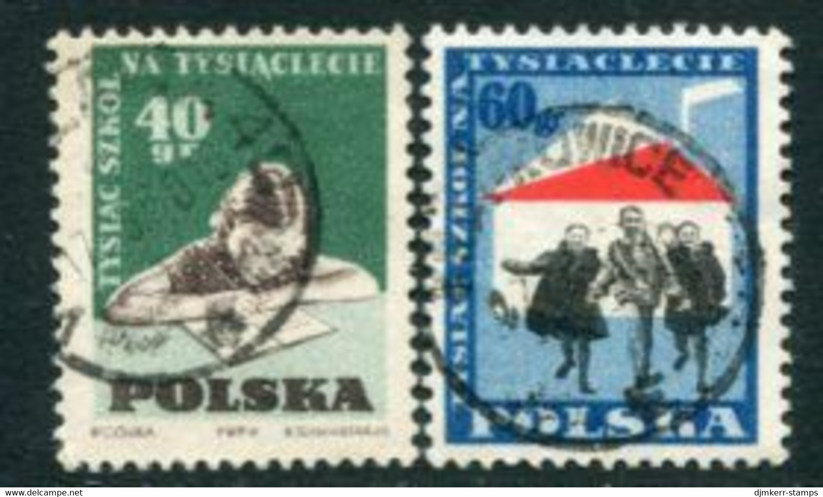 POLAND 1959 Schools For Polish Millenary Used  Michel 1130-31 - Used Stamps