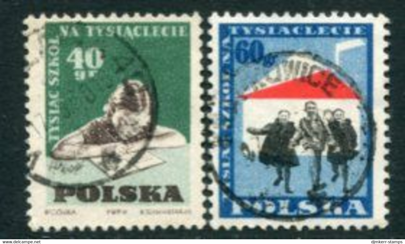 POLAND 1959 Schools For Polish Millenary Used  Michel 1130-31 - Gebruikt