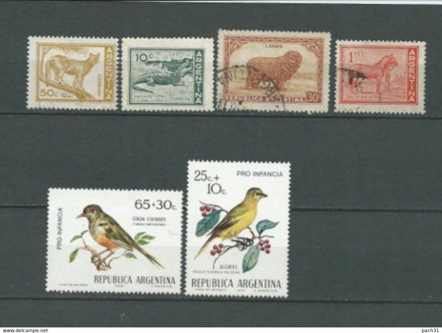 Argentine   Lot De Timbres   Différents  Animaux - Collections, Lots & Séries