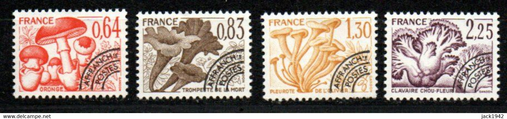 Préoblitéré Yvert N° 158 à 161 ** - Les Champignons - 1964-1988