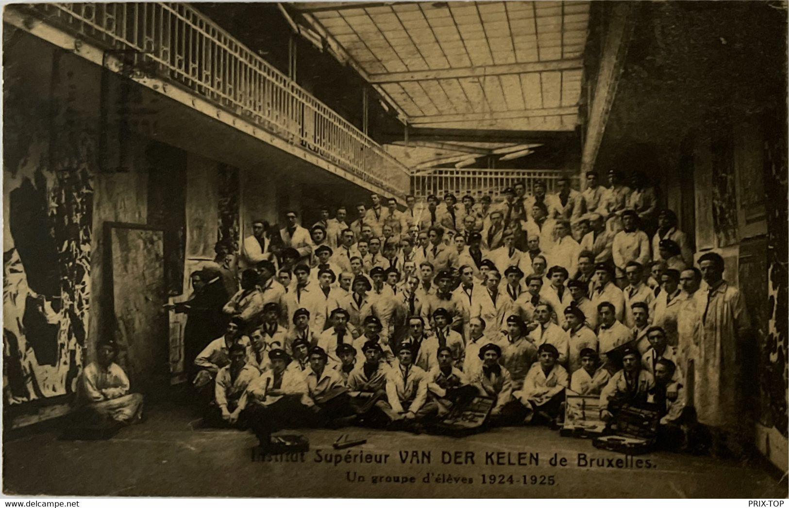 REF4564/ Bruxelles Institut Supérieur Van Der Kelen De BXL Un Groupe D'élèves 1924-1925 - Enseignement, Ecoles Et Universités