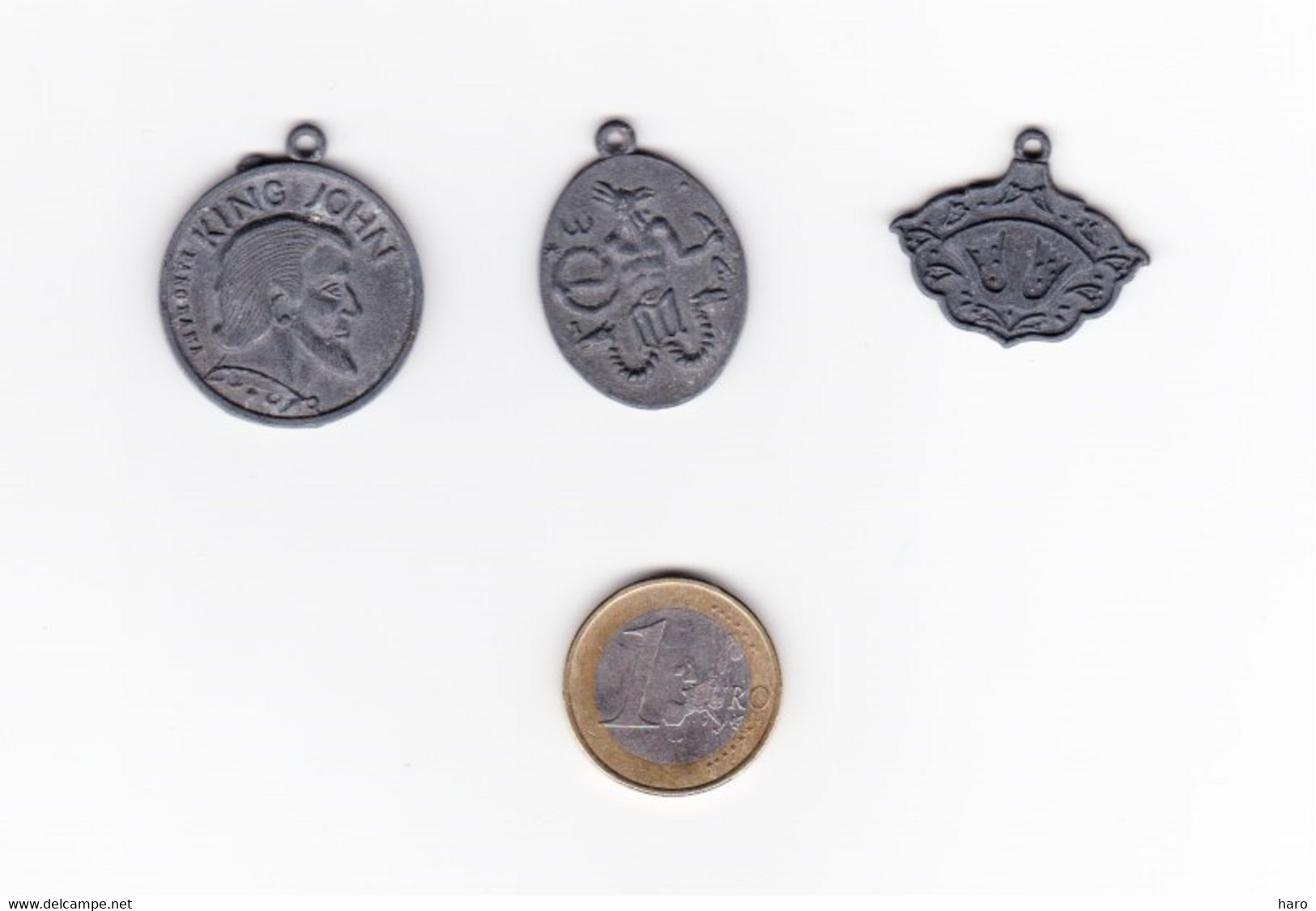 Lot De 3 Jetons Ou Médailles - JETON - MEDAILLE - King John, Panorama , ... - Pièces écrasées (Elongated Coins)