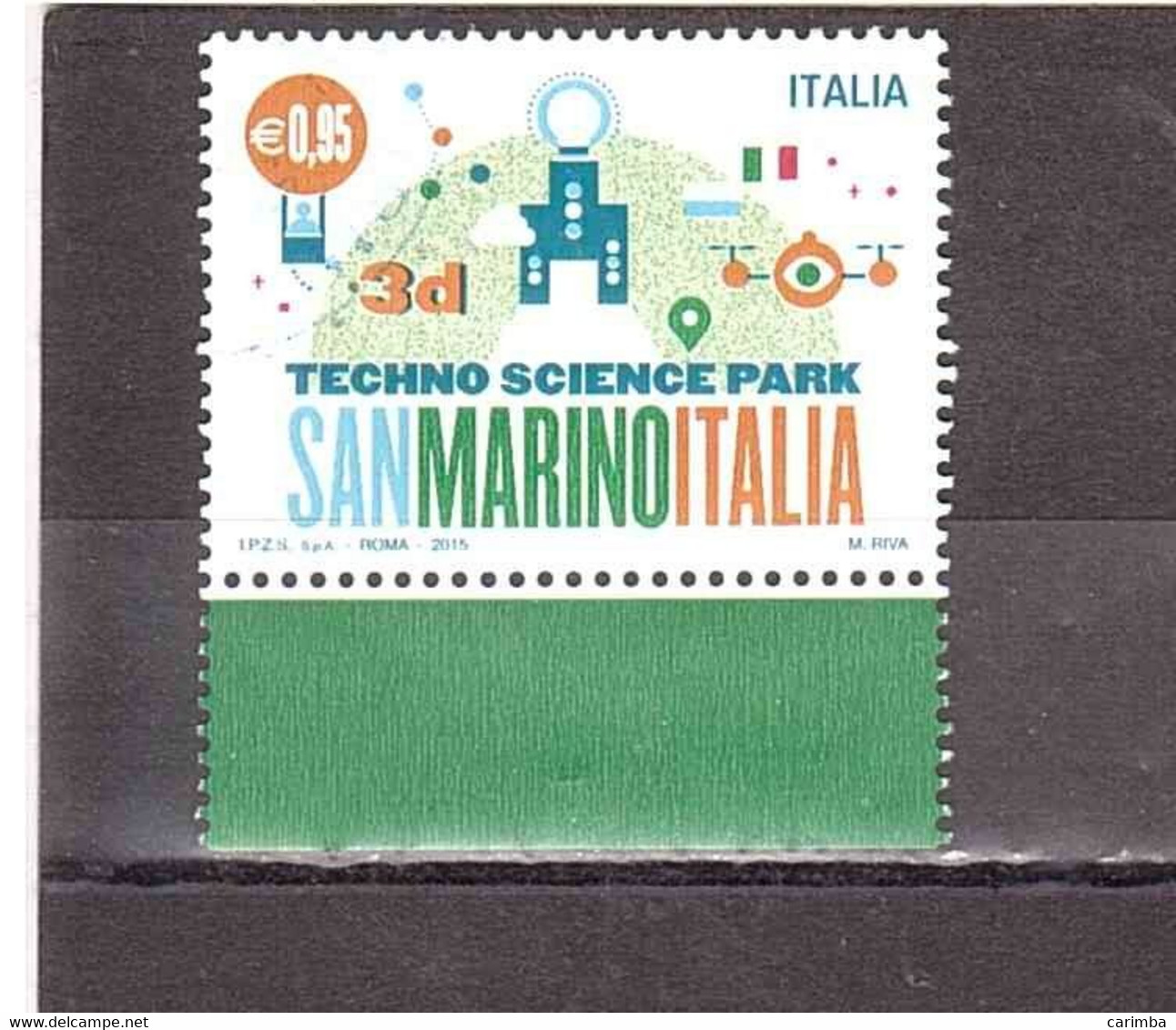 2014 €0,95 SANMARINOITALIA TECHNO SCIENCE PARK - Usados