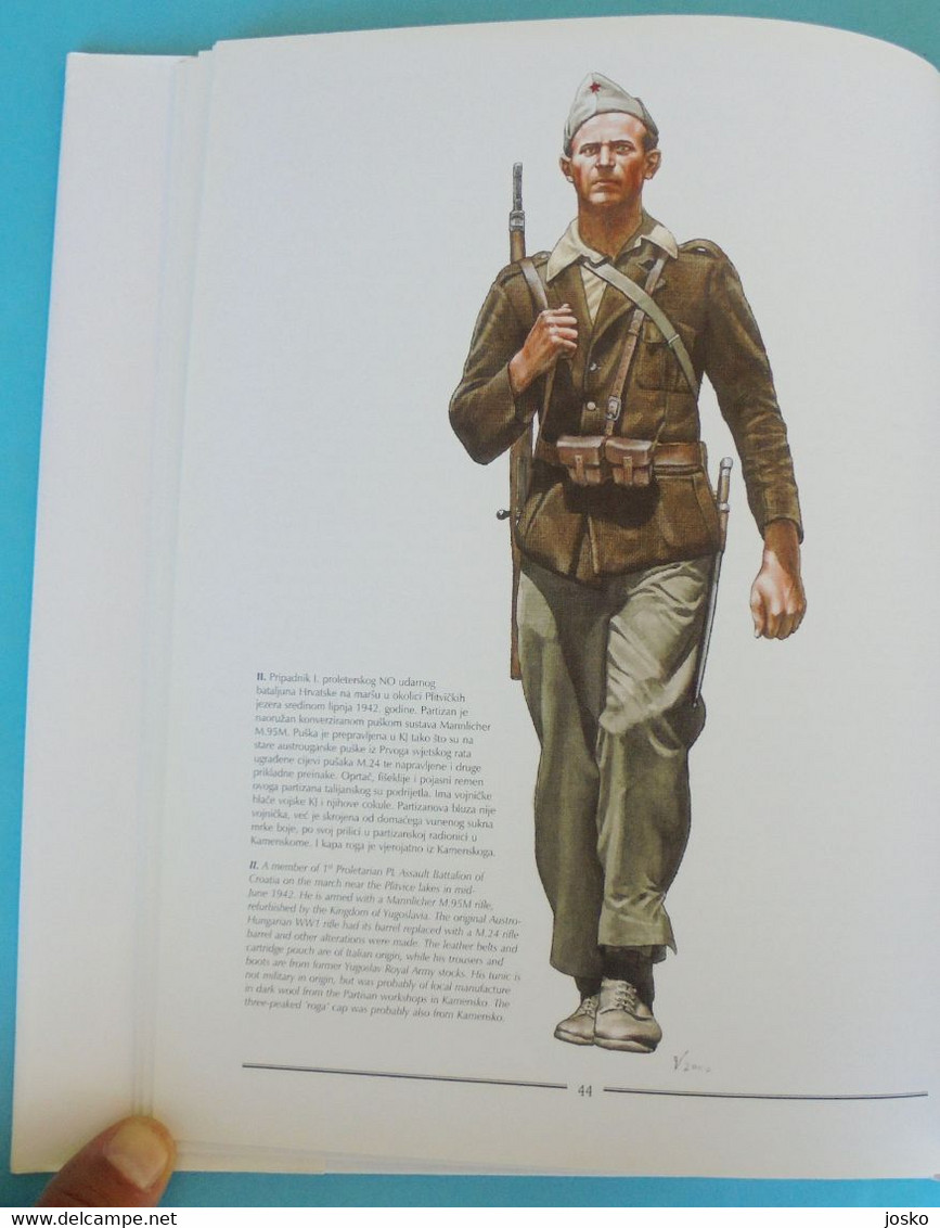 WW2 YUGOSLAVIA PARTISANS - Weapons, Symbols, Equipment .... Croatia large book * Yougoslavie Jugoslavia Slovenia Serbia