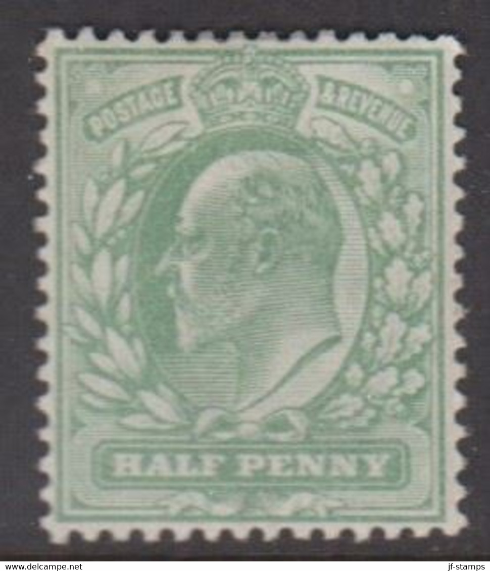 1902 - 1913. Edward VII. ½ D. Hinged.  (Michel 103) - JF422353 - Unused Stamps