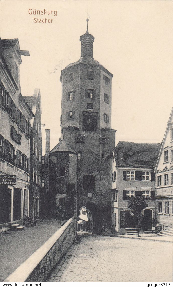 7037) GÜNSBURG - Günzburg - STADTTOR Mit Tollen Alten DETAILS 1919 !! - Guenzburg