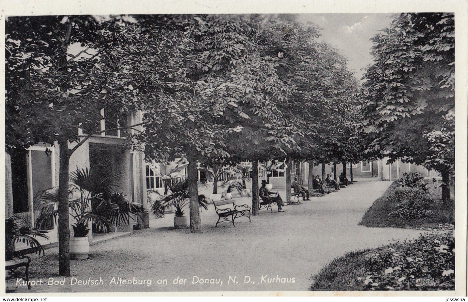 AK  - NÖ - Bad Deutsch Altenburg A.d. Donau - Kurgäste Am Bankerl - 1940 - Bad Deutsch-Altenburg