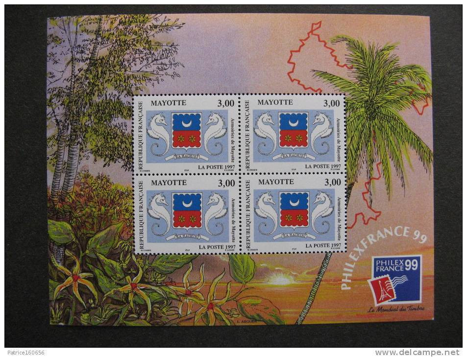 Mayotte: TB BF N°1, Neuf XX . - Blocks & Sheetlets