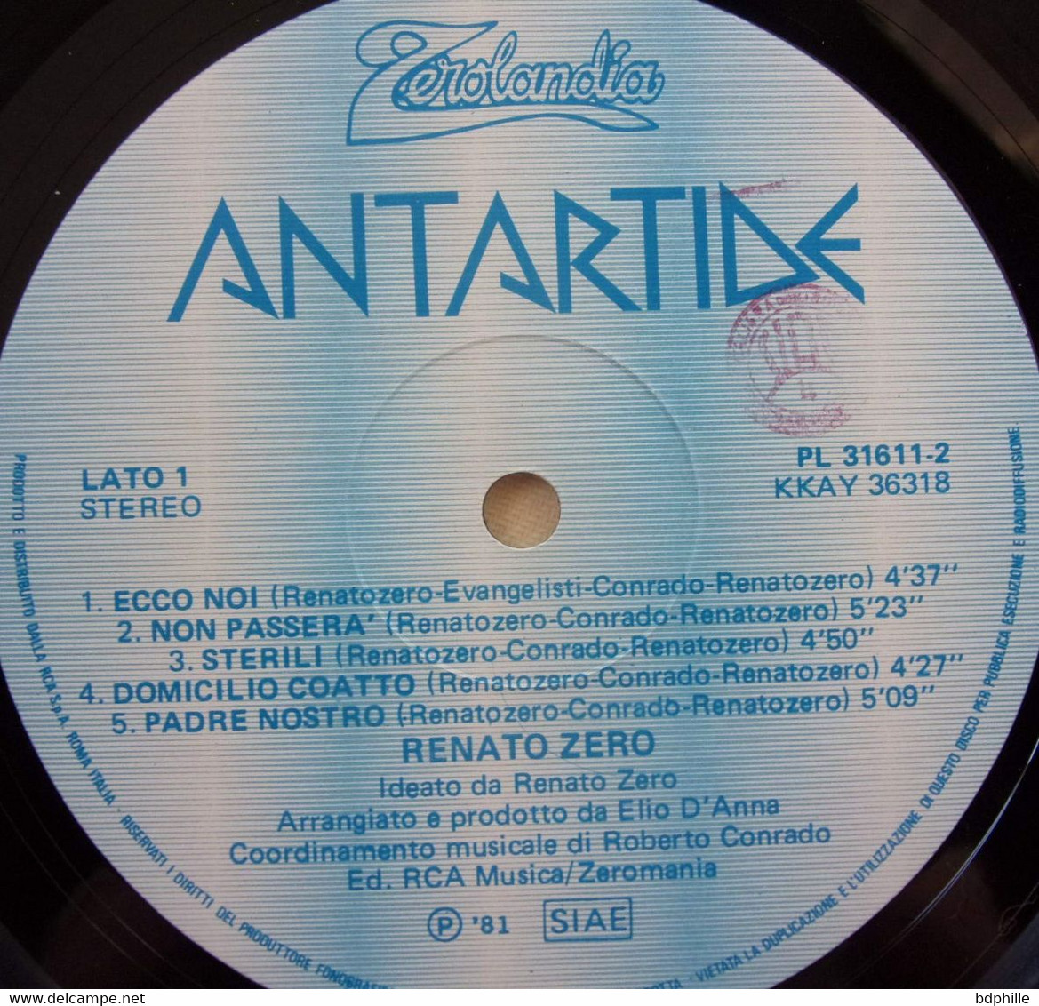 Artide Antartide LP 33 - Sonstige - Italienische Musik