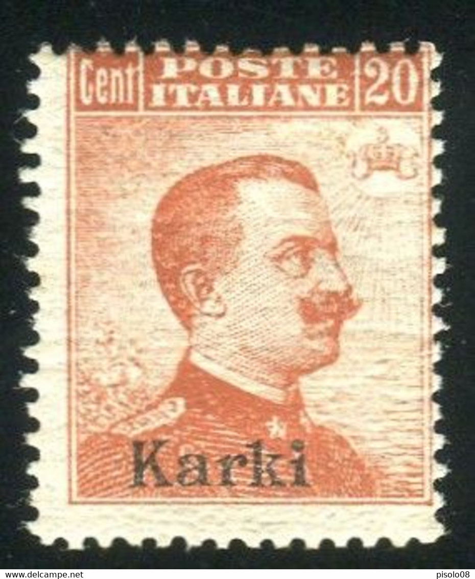 EGEO CARCHI 1917 20 C. ARANCIO SENZA FIL. ** MNH - Ägäis (Carchi)