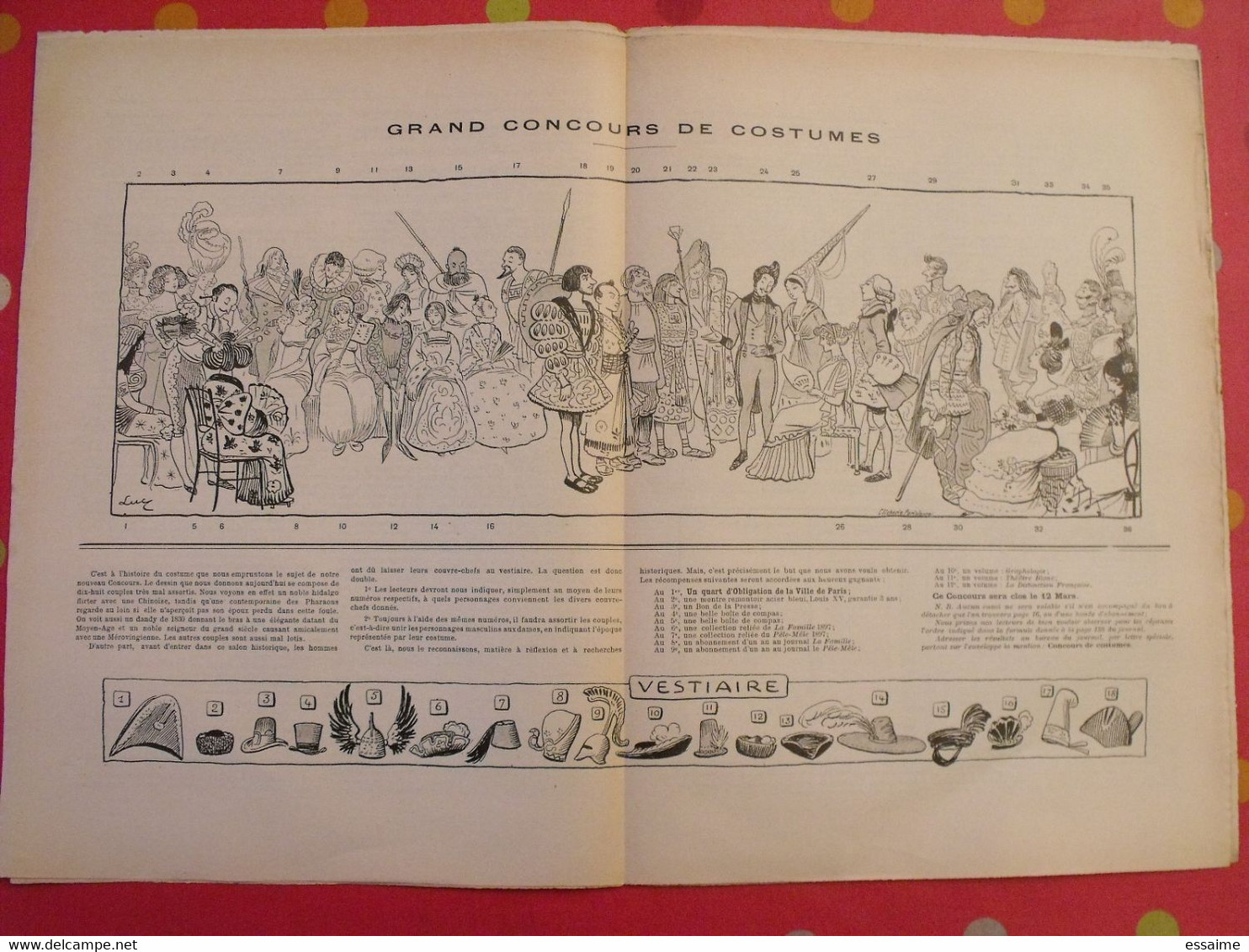 5 n° de "La famille" 1898. mode dentelle broderie gravures debrave landré le dru boyer-breton ruffe haquette landelle