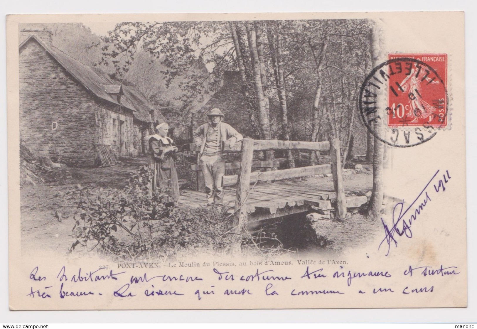 Pont Aven 29 - Le Moulin Du Plessis Au Bois D Amour Vallée De L Aven - Pont Aven