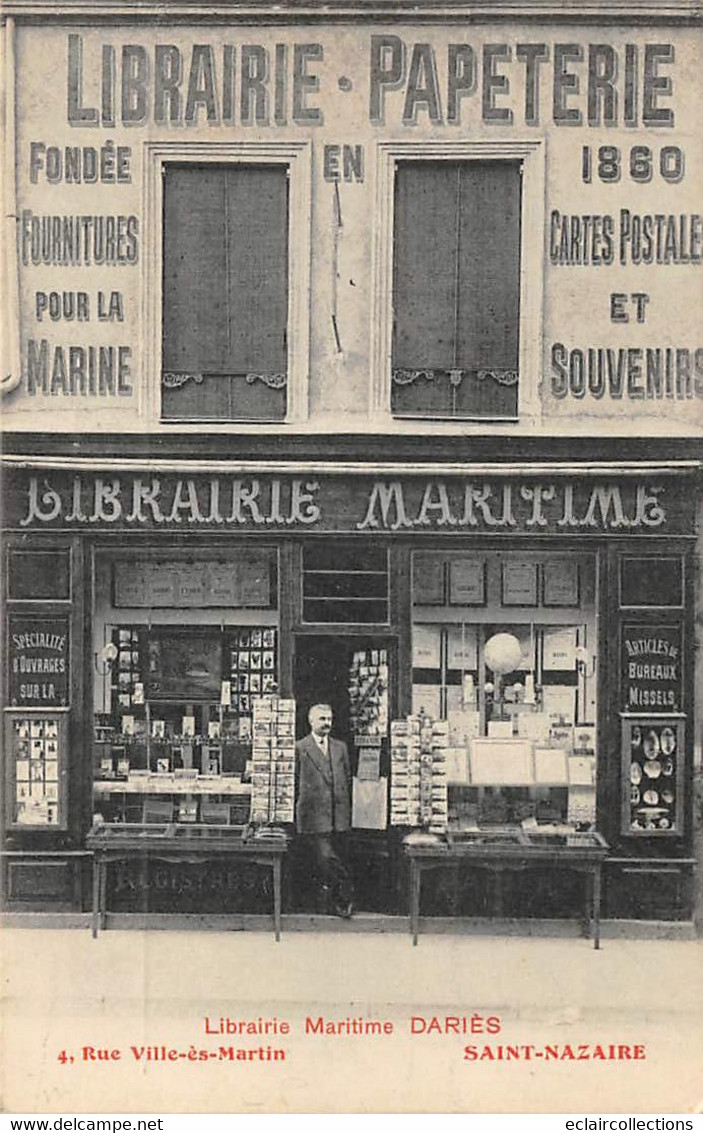 Saint Nazaire      44        Librairie Maritime Et Vente De Cartes Postales  (voir Scan) - Saint Nazaire