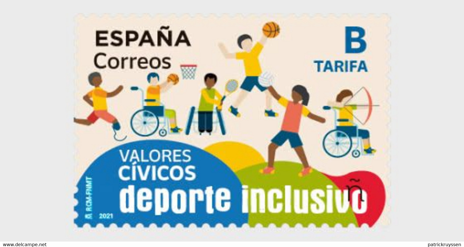 Spain 2021 Espagne Inclusive Sports Disabilities Social Integration Basket 1v Mnh - FDC